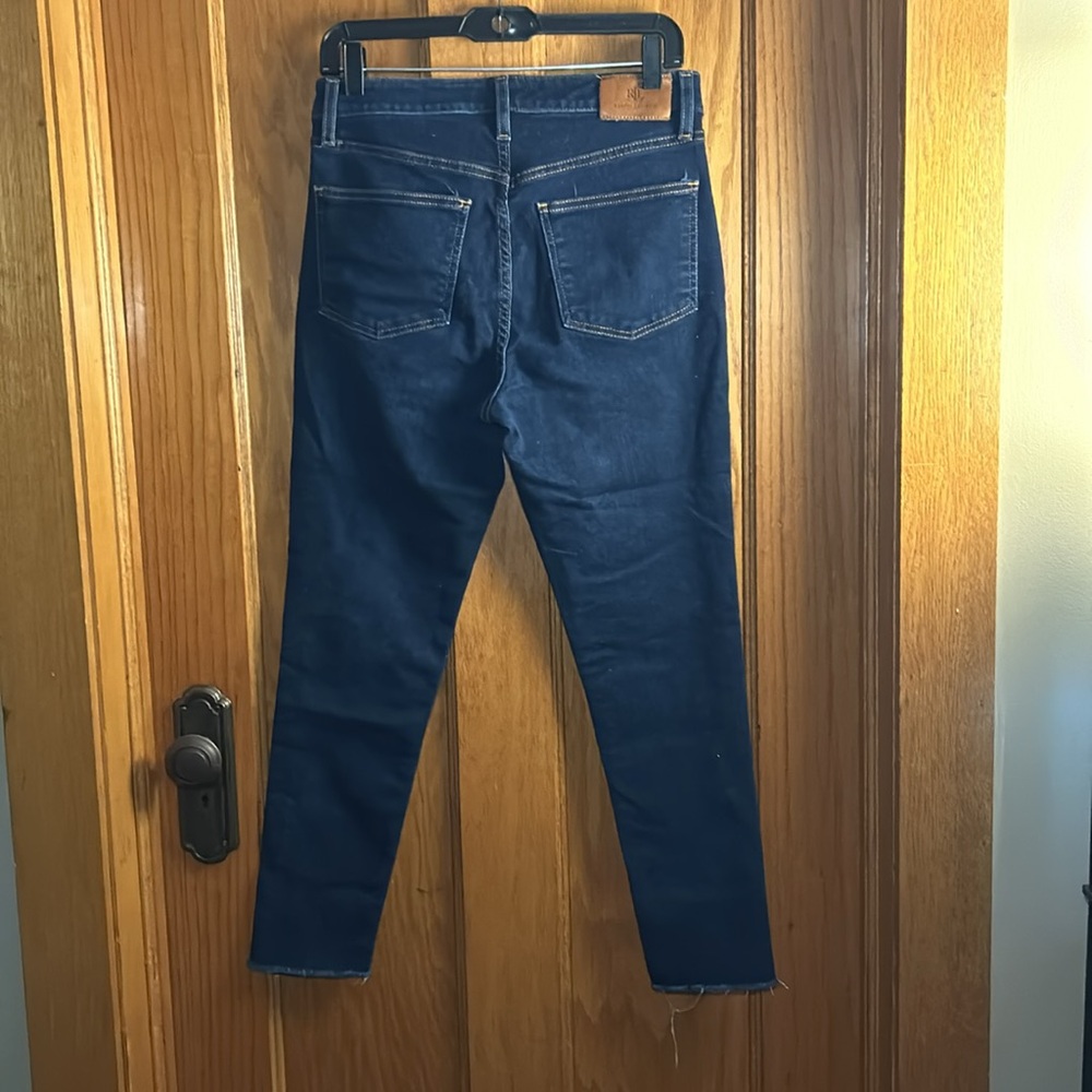 Lauren Ralph Lauren Black Label Womens Size 6 Skinny Jeans Ankle Dark Wash - Picture 3 of 6